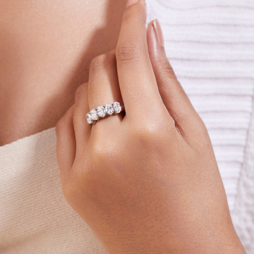 Oval Half Eternity Lab Grown Diamond Band